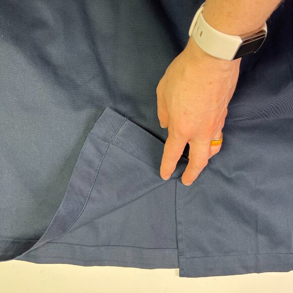 Lands' End Women's Size 14 School Uniform Skort Skirt Navy Blue Magnet Buttons - Picture 5 of 7